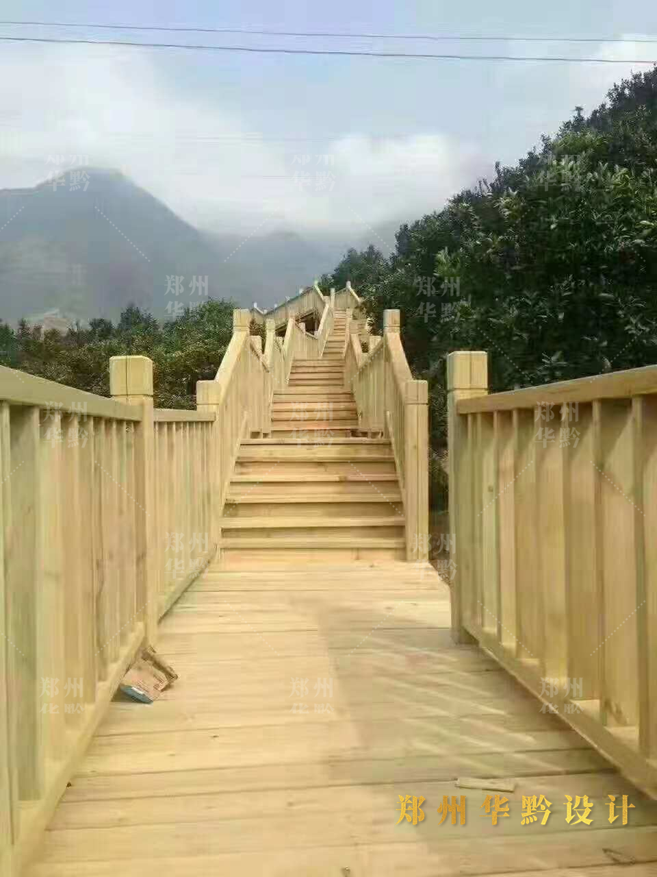 玻璃/钢木栈道设计