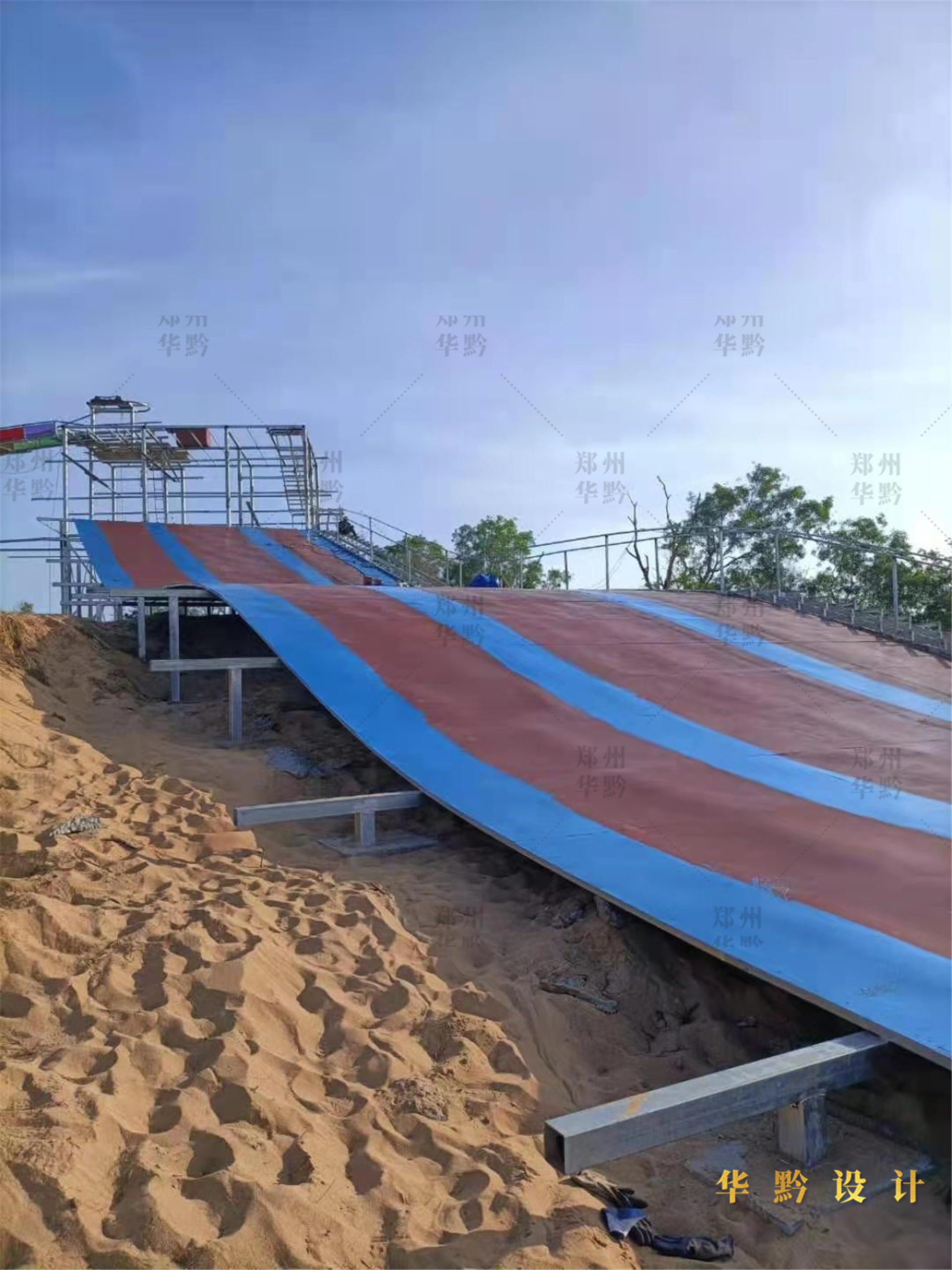 湖北省石首市桃花山镇桃源小镇七彩滑道施工图