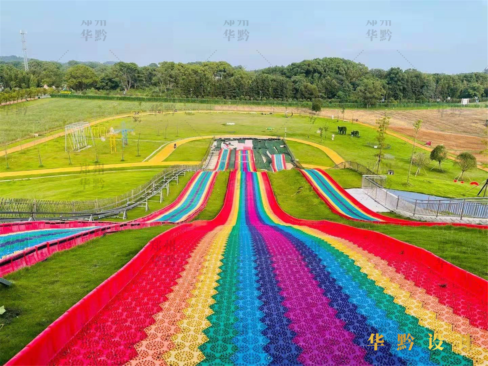 湖北省石首市桃花山镇桃源小镇七彩滑道施工图